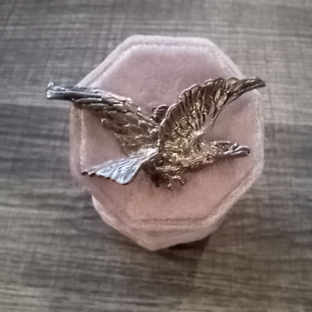 Antique Eagle In Flight Pendant